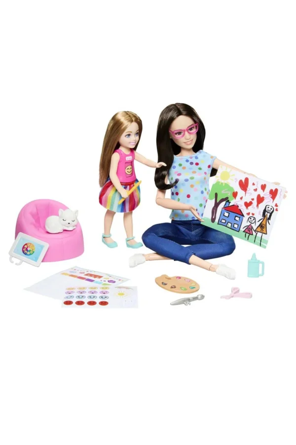 Barbie ve Chelsea Sanat Atölyesi Oyun Seti - Görsel 3
