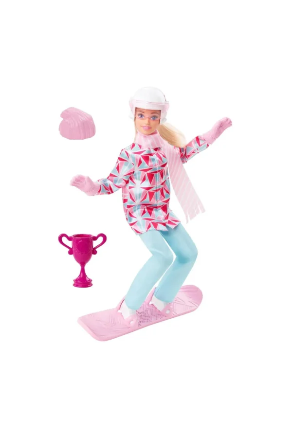 Barbie Snowboard Sporcusu Bebek - Görsel 2