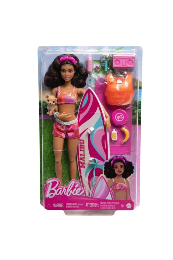 Barbie FABBATOYS HPL69 Barbie Sörf Yapıyor Oyun Seti