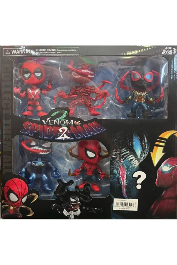 venom 2 vs spıder-man 6 lı figür set